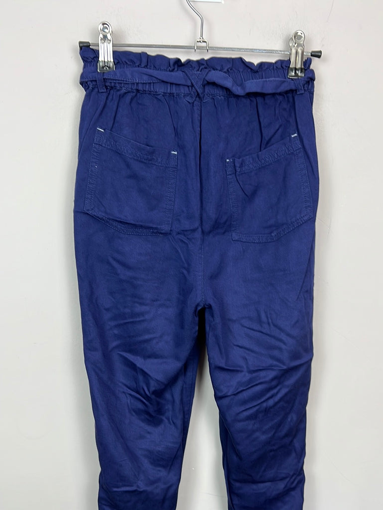 Second hand mini Boden Navy pull on trousers 11y