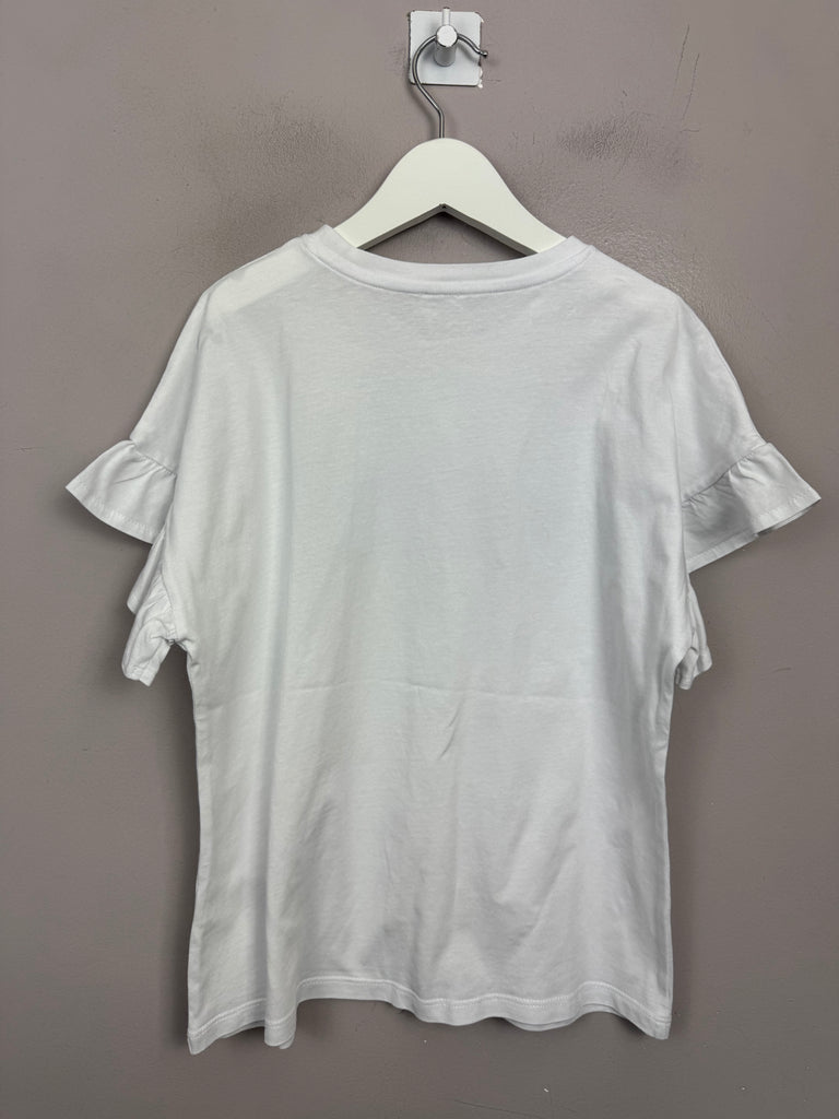 River Island Chic White T-shirt 9-10y - Sweet Pea Preloved