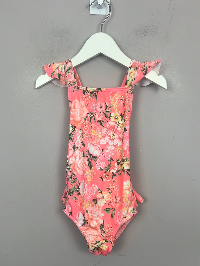 Seafolly neon floral cross back swimsuit - Sweet Pea Preloved