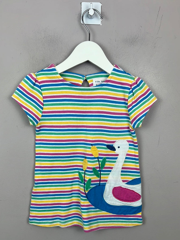 Pre loved baby Kite duck pond jersey dress 9-12m