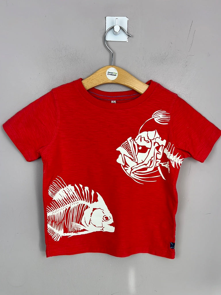 Pre Loved Kids Joules Glow In The Dark Fish T-shirt 4y