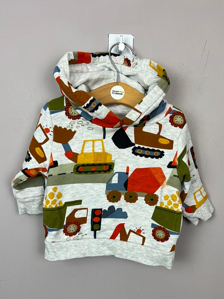 Pre Loved Baby Next construction hoodie 3-6m