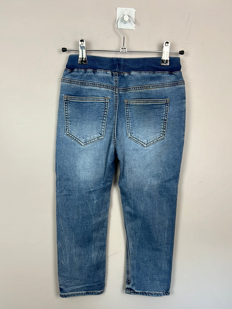 Pre Loved Next blue pull on jeans 6-7y