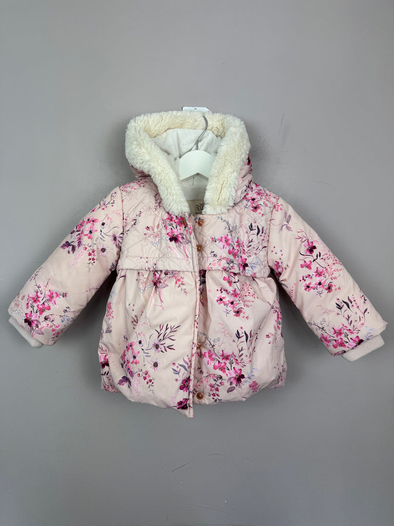 Second hand Baby Next Pink Padded Coat 12-18m -Sweet Pea Preloved Clothes 