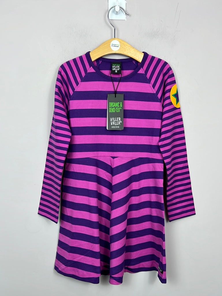 Viller Valla Purple stripe dress 