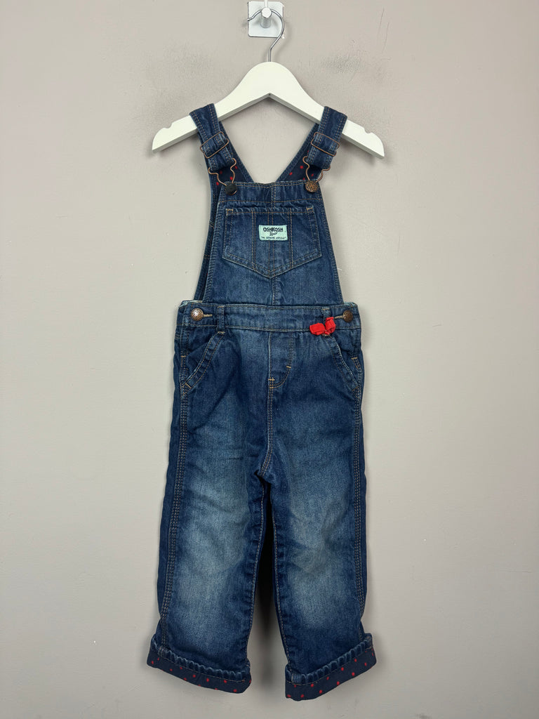 Secondhand Oshkosh fleece lined dungarees 3y