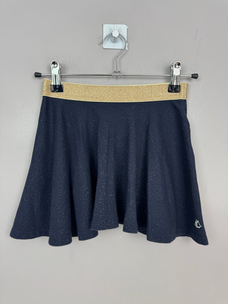 Petit Bateau navy sparkle jersey skirt 6y - Sweet Pea Preloved