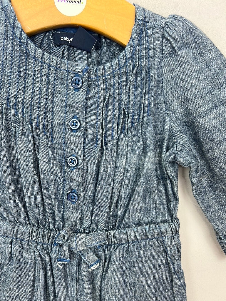 Secondhand baby GAP chambray jumpsuit 0-3m