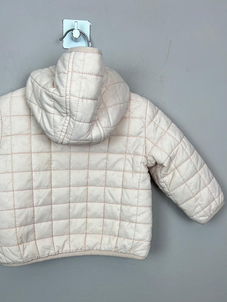 Secondhand baby Petit Bateau Pale Pink Quilted jacket 12m