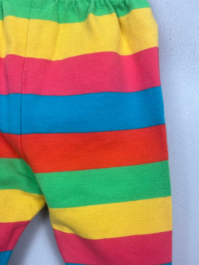 Frugi multi stripe leggings 0-3m - Sweet Pea Preloved 