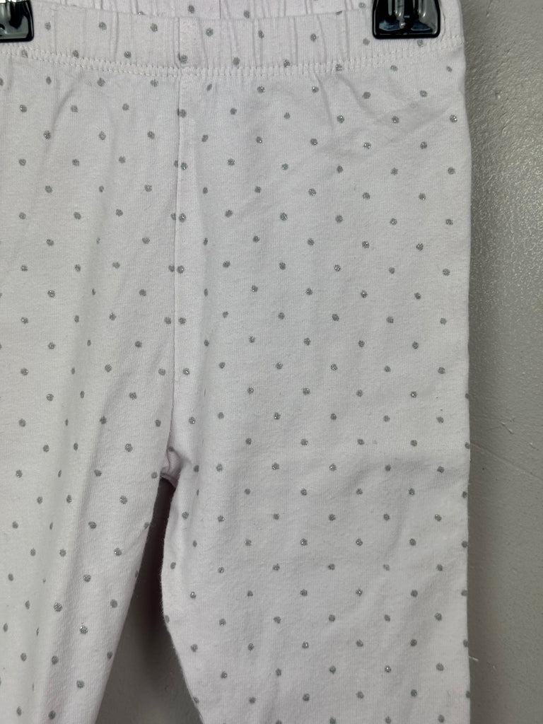 Pre Loved Little White Company spot leggings 3-6m