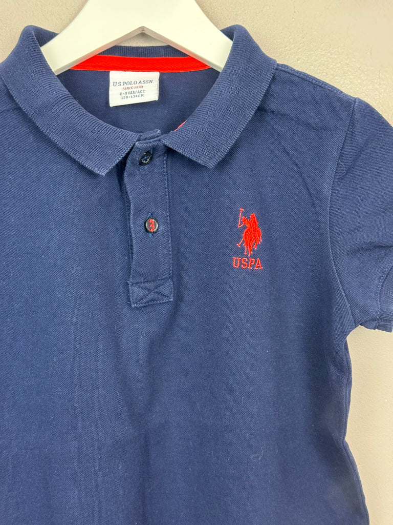 Polo Assn Navy Polo 8-9y preloved children 