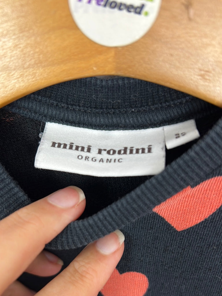 Mini Rodini heart print dress 12-18m