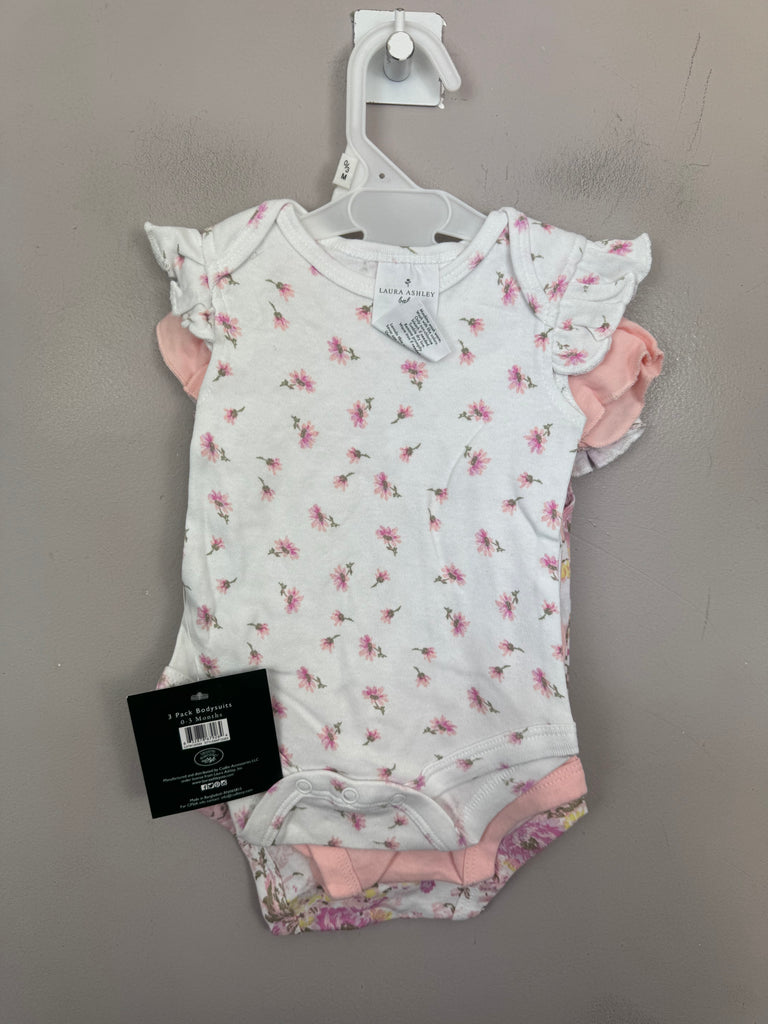 Laura Ashley Peach Bodysuits BNWT 0-3m,3-6m,6-9m secondhand baby - sweet pea preloved 