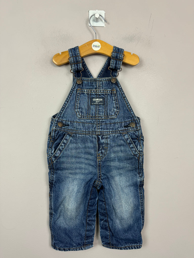 Oshkosh fleece lined Dungarees 6m - Sweet Pea Preloved 