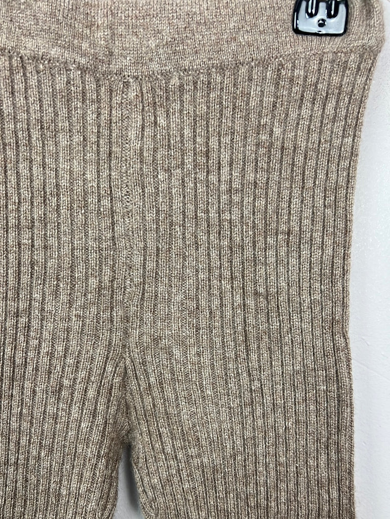 Secondhand Zara Knit leggings Mink 4-5y New