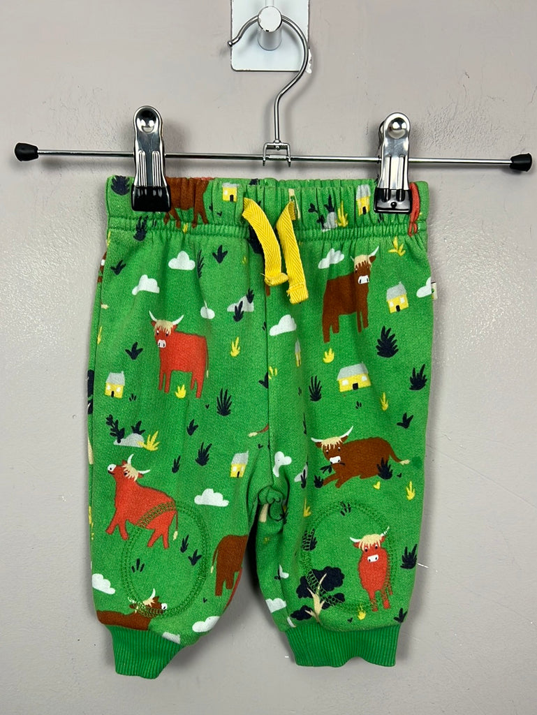 Pre Loved Baby Frugi Highland Cow Joggers 0-3m