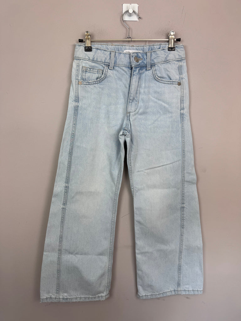 Zara Wide Leg Light Wash Jeans 10y Preloved children - sweet pea preloved 