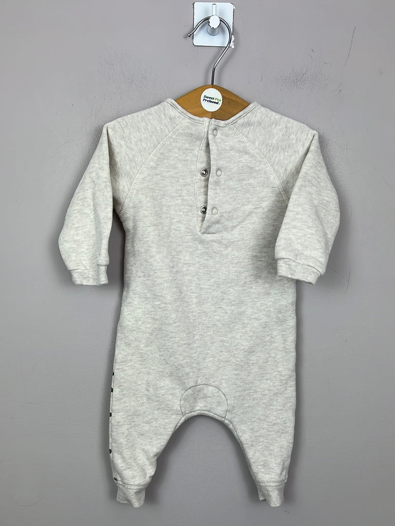 Secondhand baby Next cute fawn cosy romper 3-6m