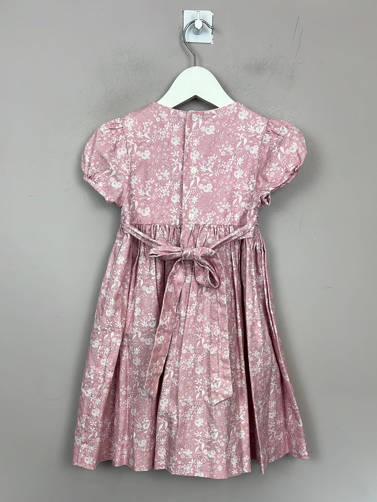 Preloved girls Edgehill Collection pink smocked dress 
