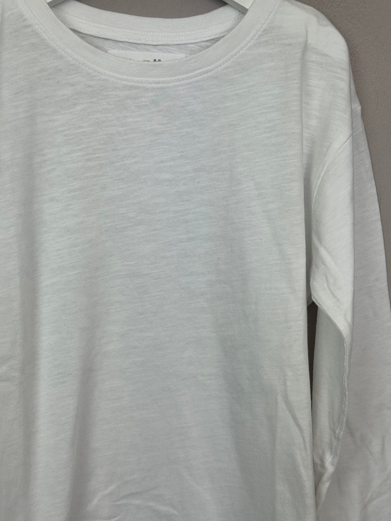 Zara White T-shirt 8-9y