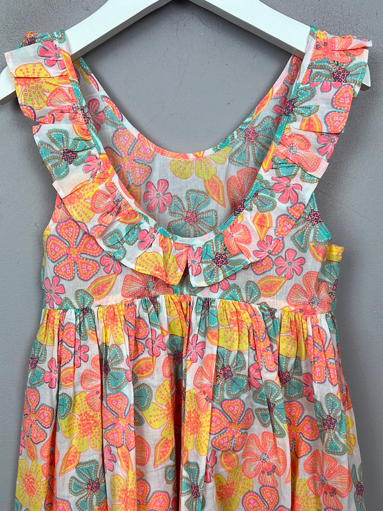Preloved Sun UVA Neon funky floral dress 