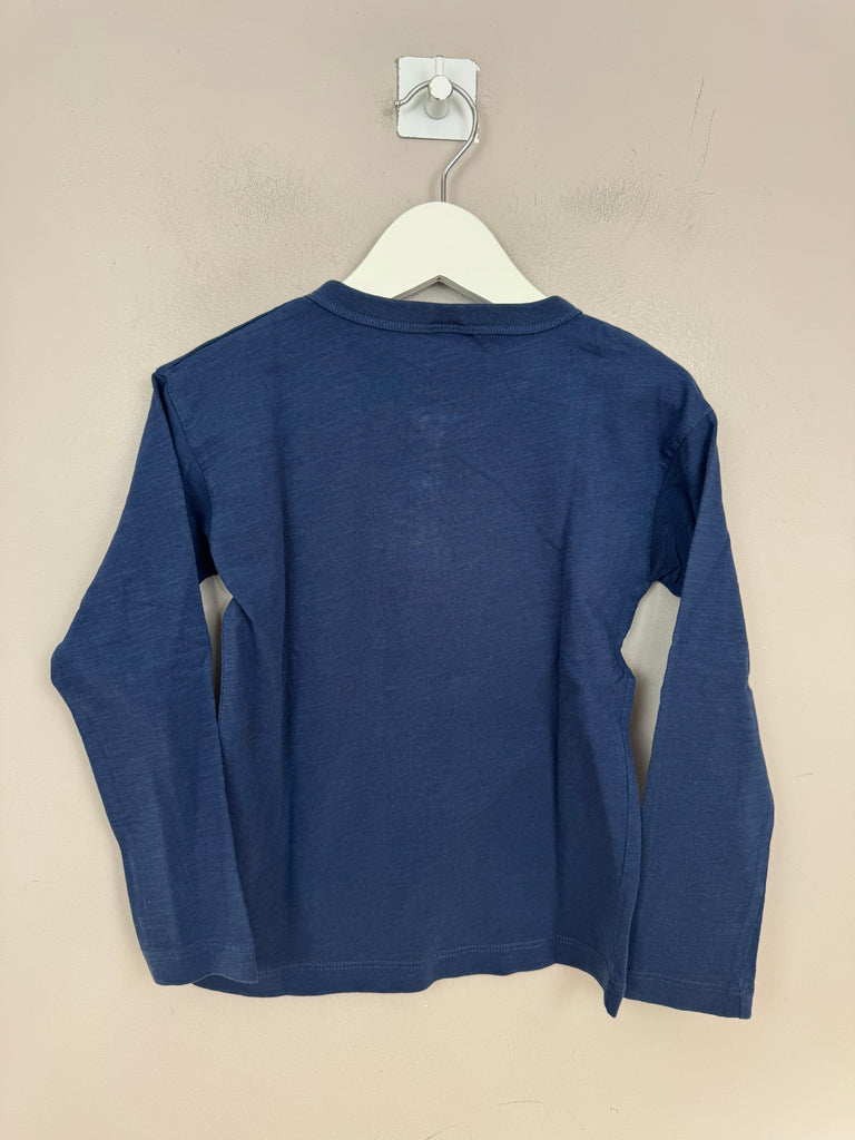 Petit Bateau navy Henley top 6y - Sweet Pea Preloved