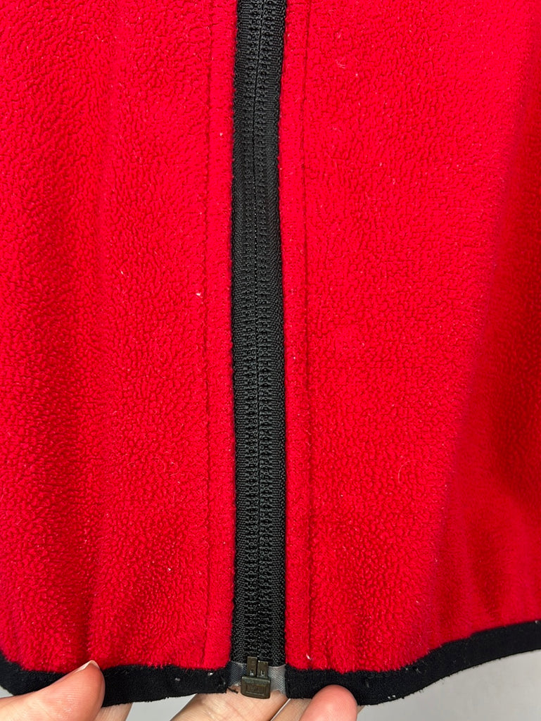 Second hand baby Polarn O. Pyret red waterproof fleece jacket 9-12m