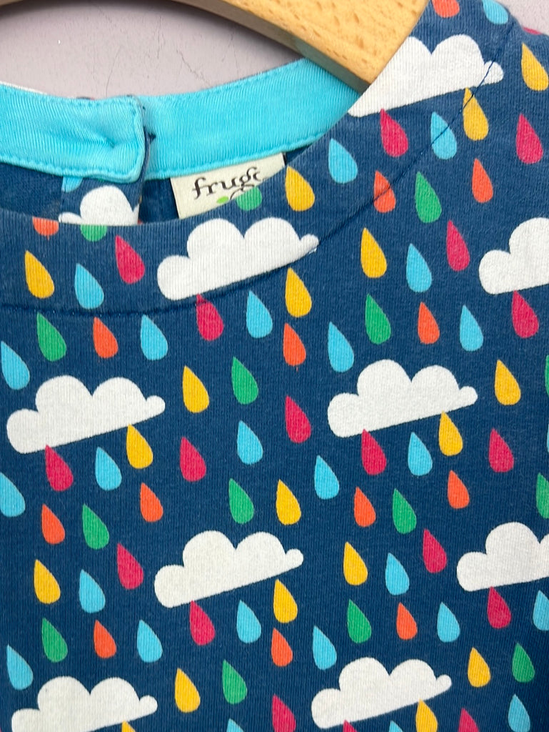Secondhand Kids Frugi Rain Clouds dress 5-6y