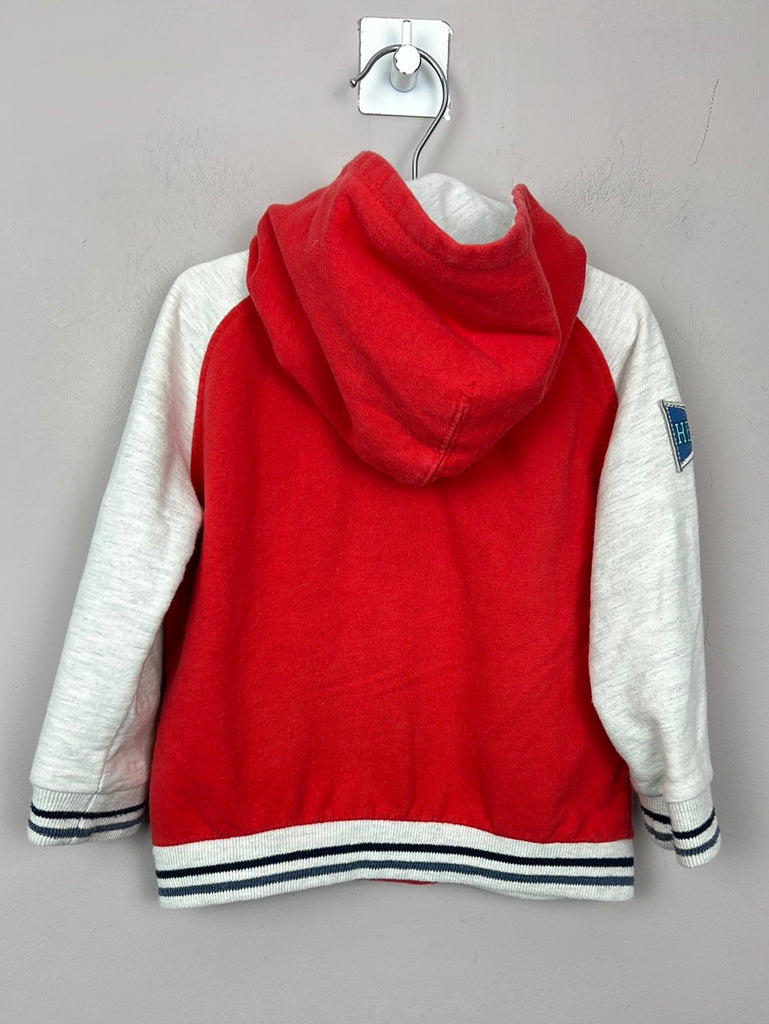 Pre loved Zara red varsity jacket 12-18m - sweet pea preloved 