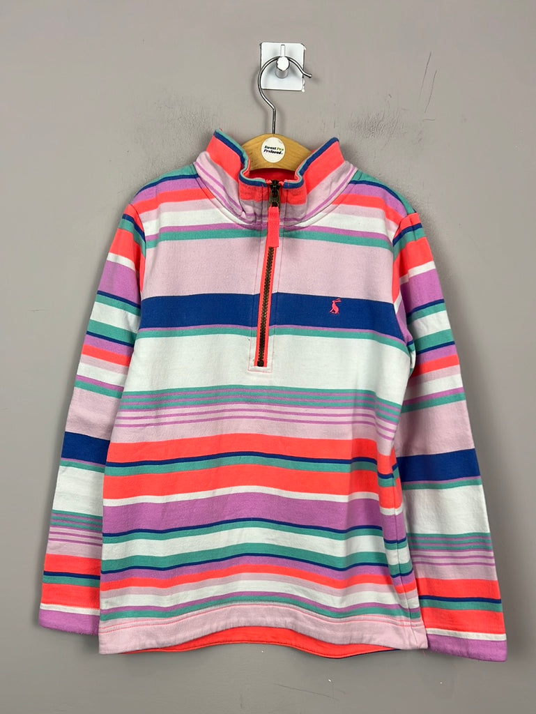 Joules Neon stripe sweatshirt 9-10y - Sweet Pea Preloved