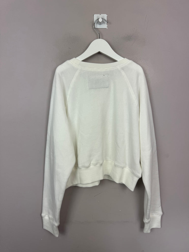 Katie J NYC White Sweatshirt 12y