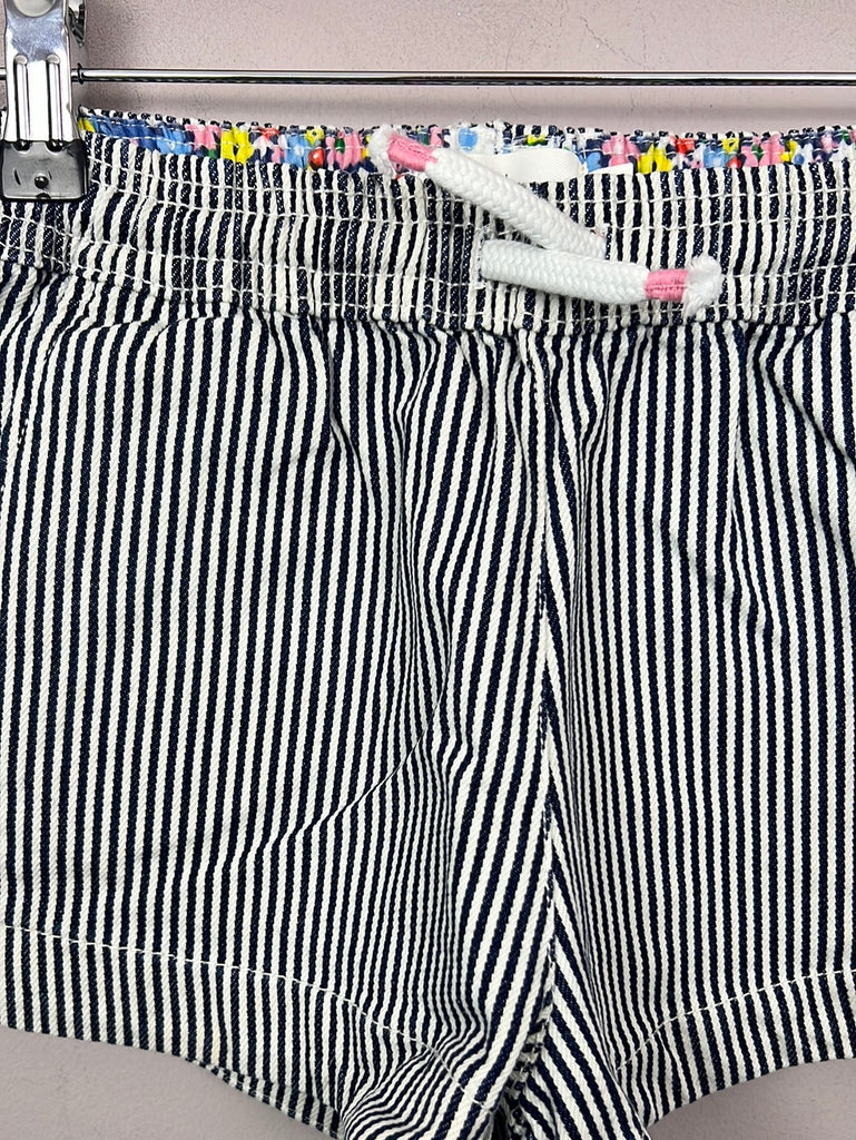 Mini Boden striped ticking shorts 10y - Sweet Pea Preloved