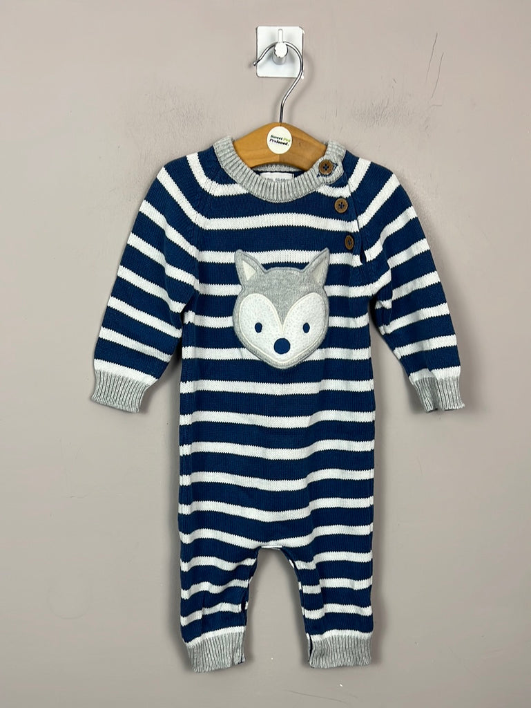 Kite grey fox knitted romper 3-6m