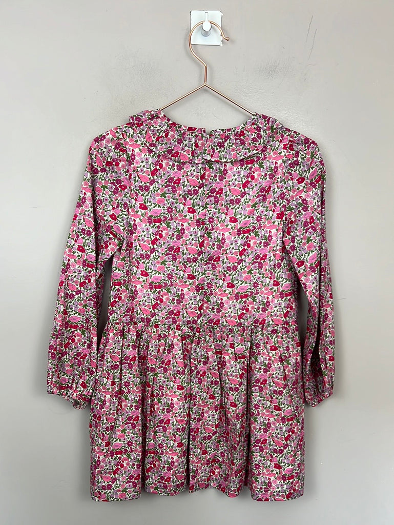 Lily Rose Liberty cerise long sleeve dress - Sweet Pea Preloved 