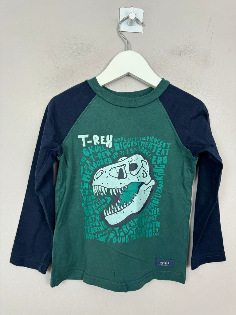 Joules T-Rex Glow in the dark T-shirt 4y - Sweet Pea Preloved