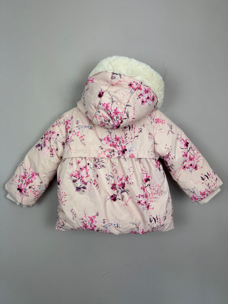 Next Pink Padded Coat 12-18m