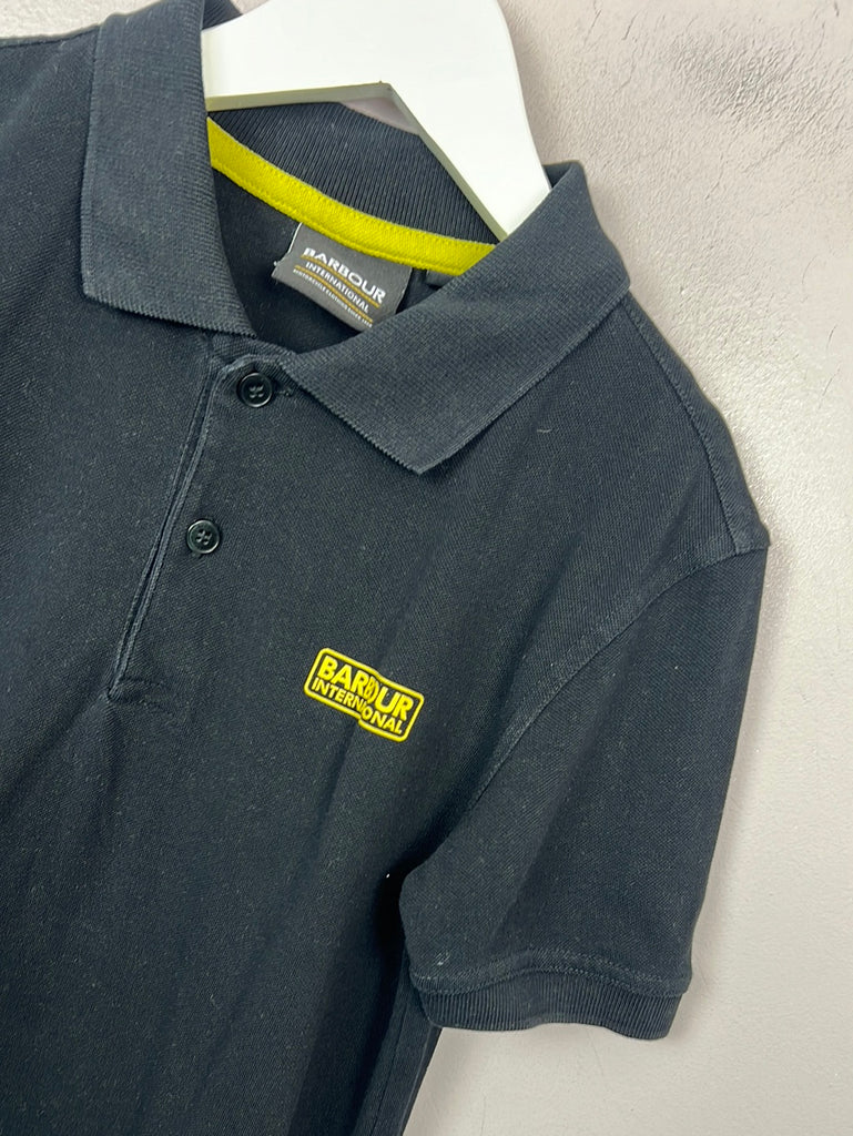 Secondhand kids Barbour black Polo 8-9y