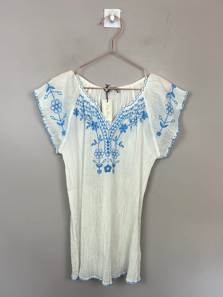 Lily Rose Embroidered Beach Dress