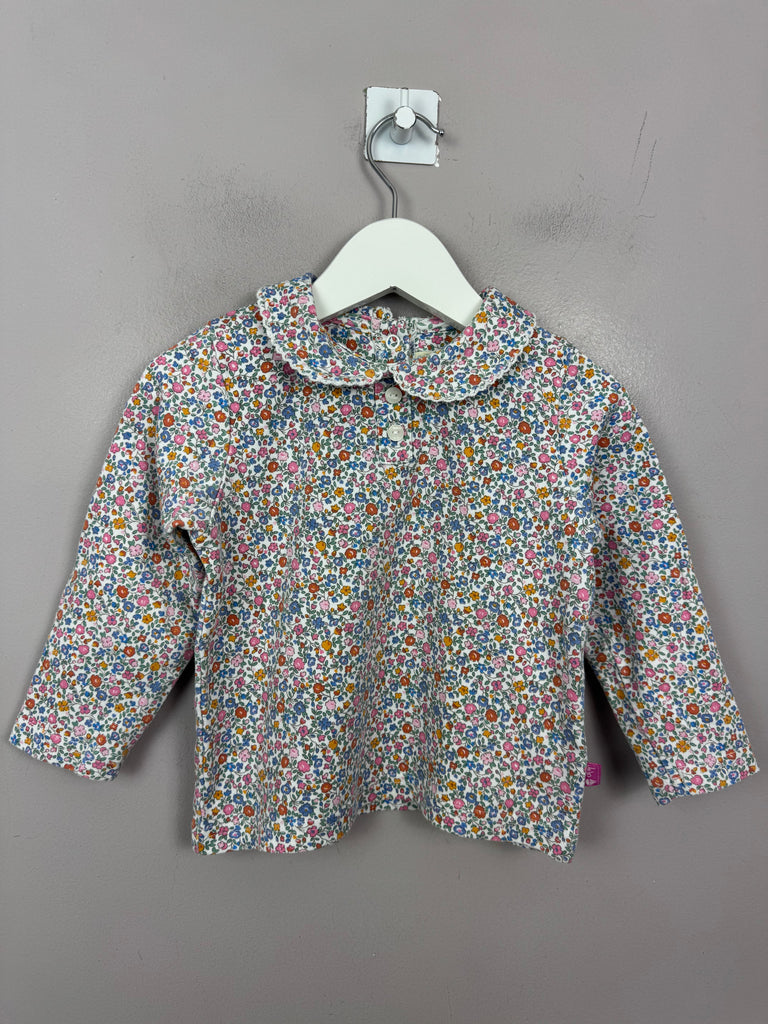 Jojo Maman Bebe Ditsy l/s Top 2-3y - Sweet Pea Preloved