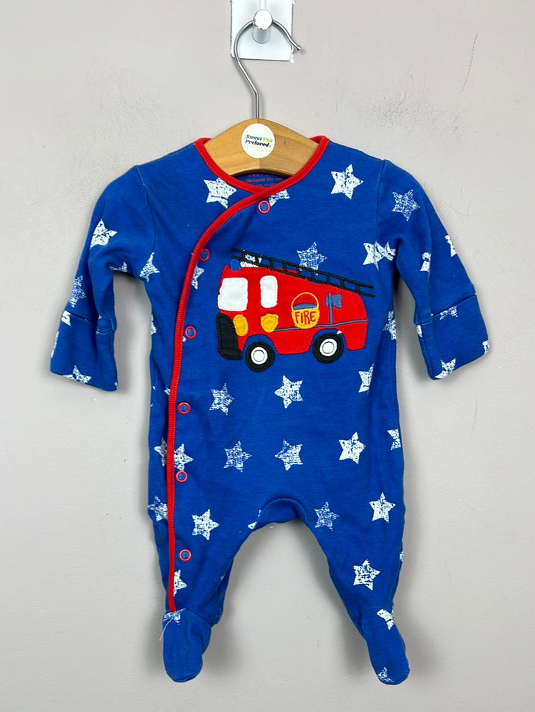 Secondhand baby Next fire engine sleepsuit First Size