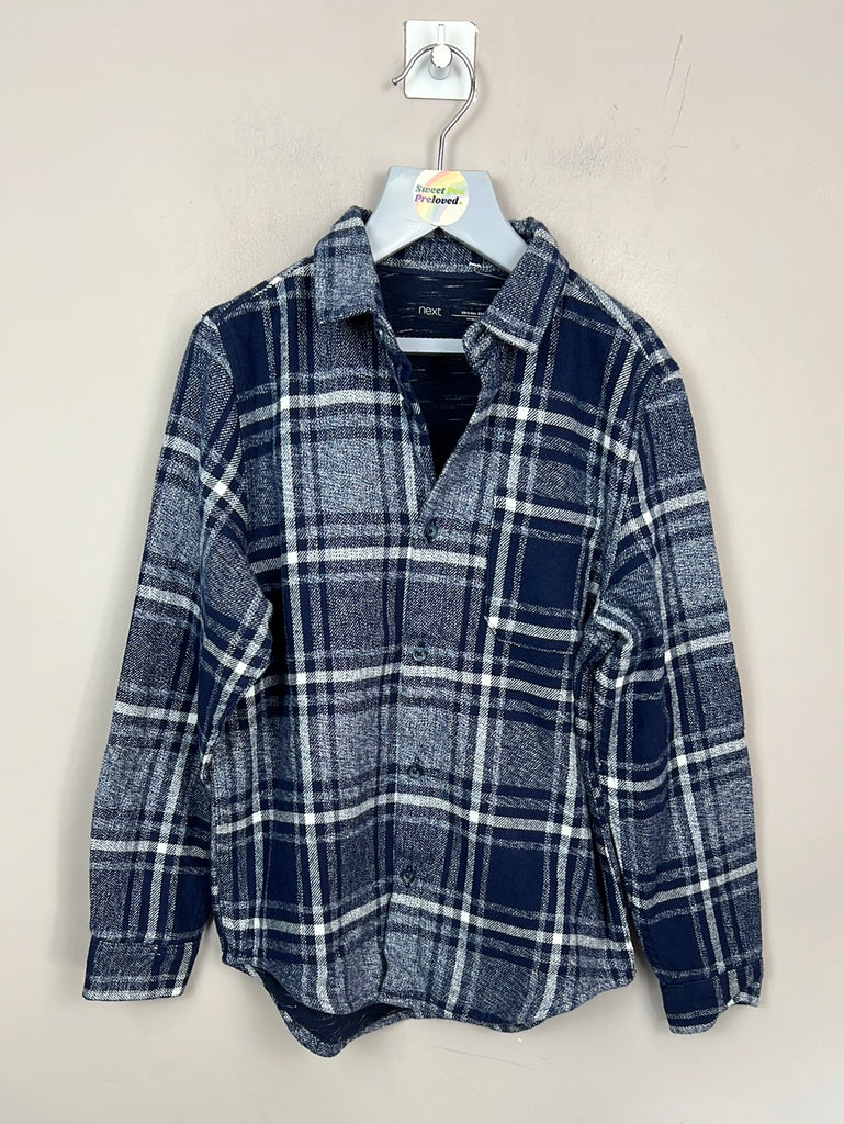 secondhand kids Next blue check overshirt 9y New