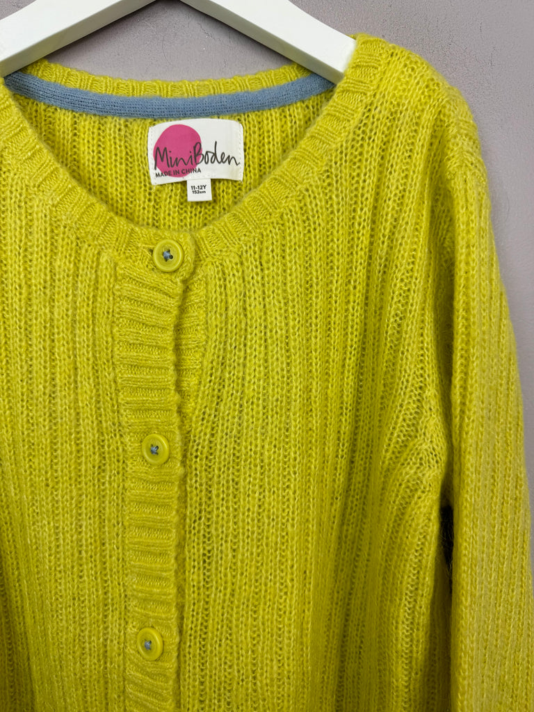 Preloved Mini Boden Yellow Cardigan 11-12y