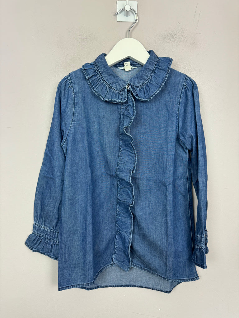 River Island ruffle shirt 4-5y - Sweet Pea Preloved