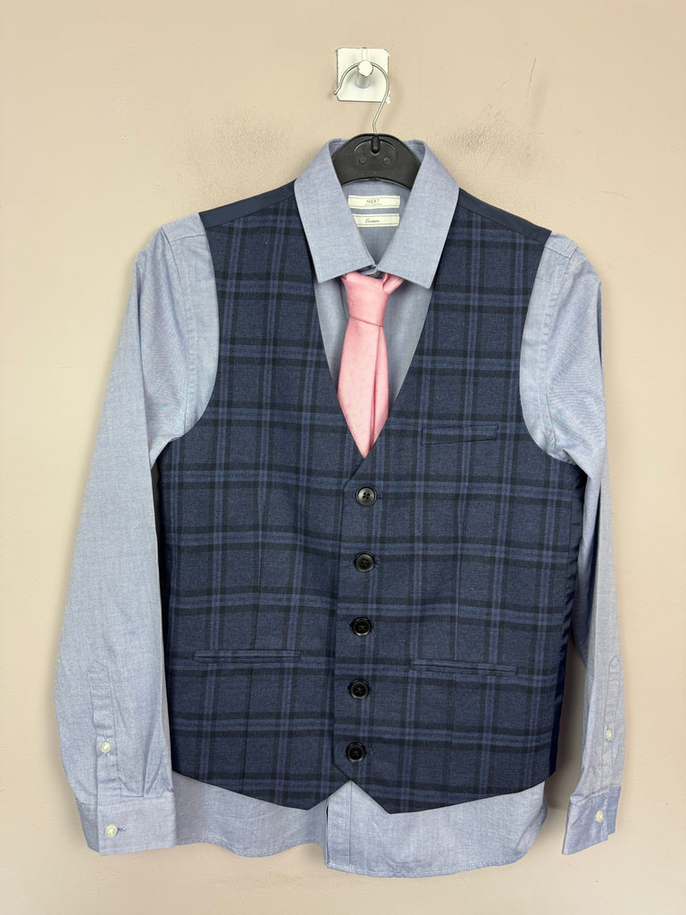 Preloved Childrens Next 3pc Shirt Waistcoat Set 12y -Sweet Pea Preloved Clothes 
