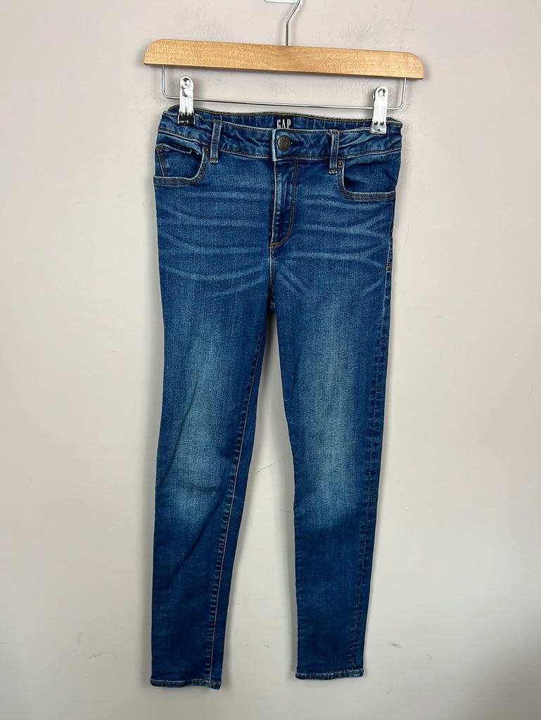 Secondhand Gap blue super stretch skinny jeans 12y