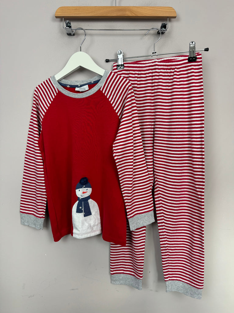 Little White Company Snowman PJ's 7-8y. - Sweet Pea Preloved