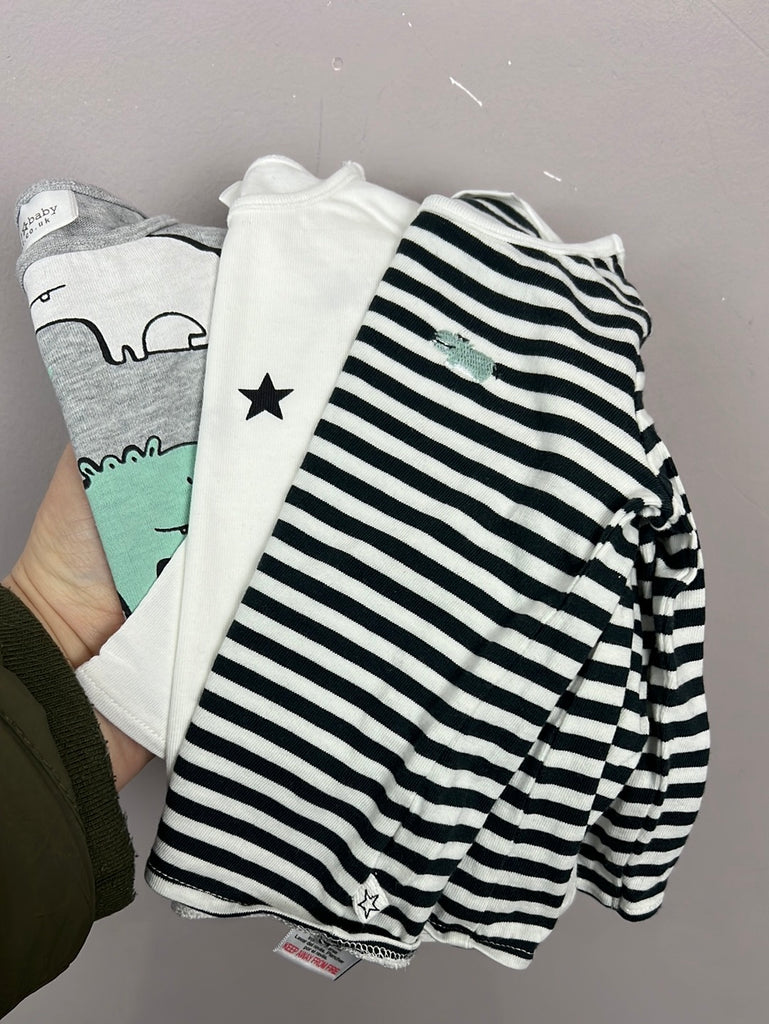 Secondhand baby 1m Next hippo/stars long sleeve t-shirts