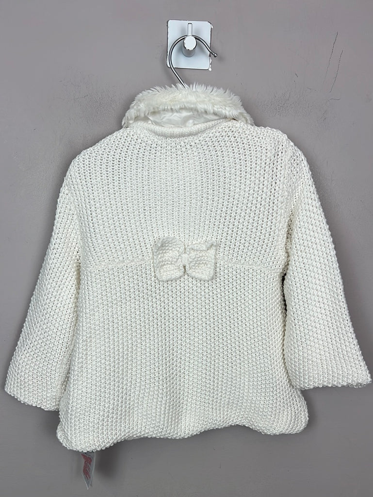 Secondhand Jasper Conran white cardigan jacket 6-9m