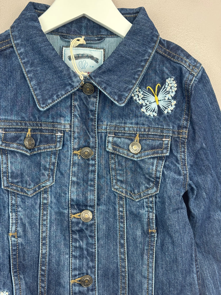 Fat face embroidered denim jacket BNWT ages 5-13y pre loved children